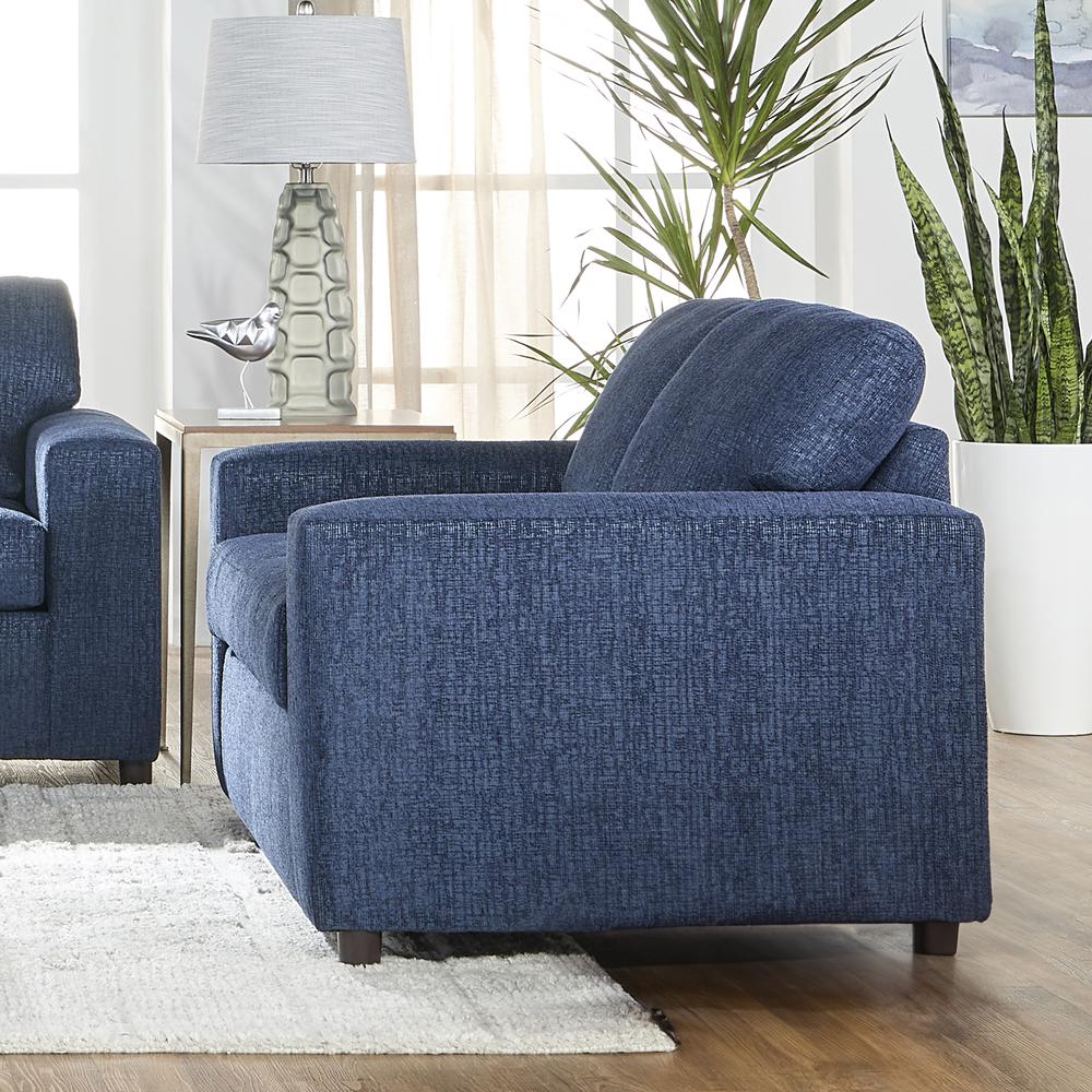 Kylo Blue Polyester Fabric Sofa Couch. Picture 4