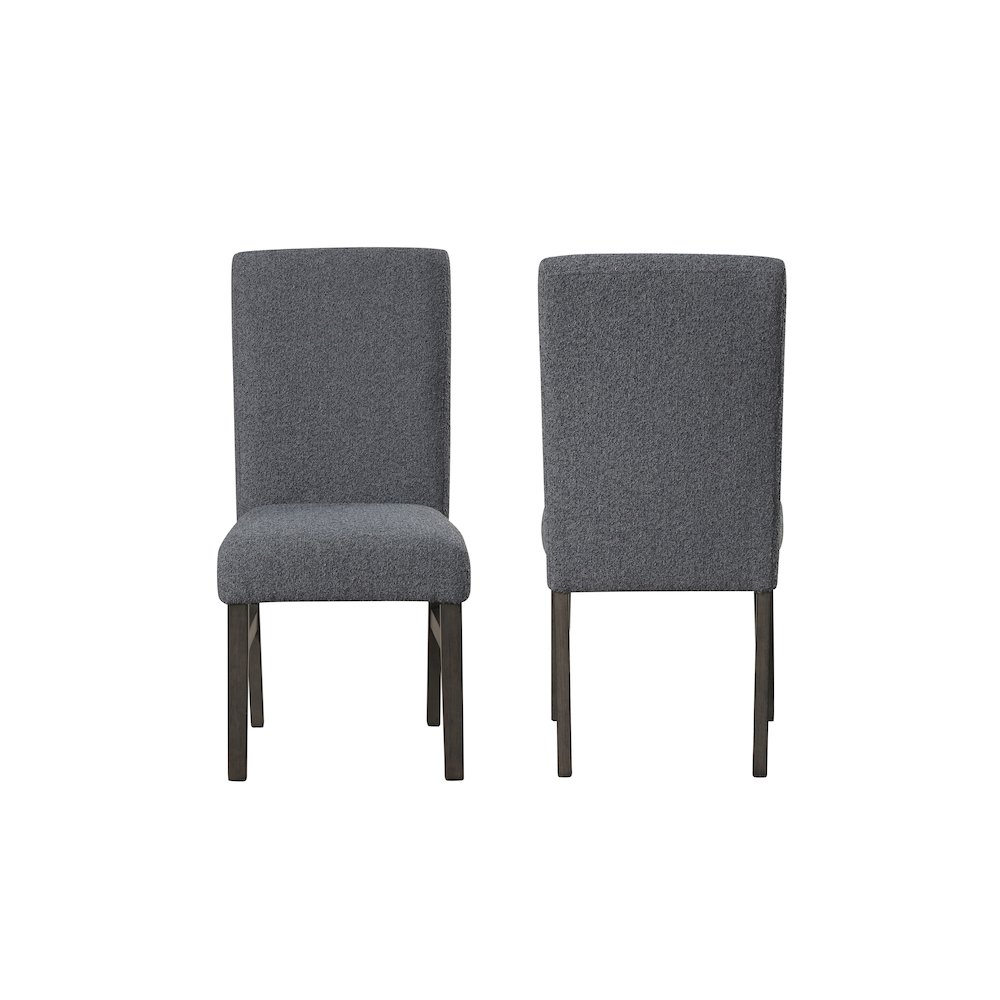 High Line Upholstered Dining Chair (Set of 2), Gray. Picture 1