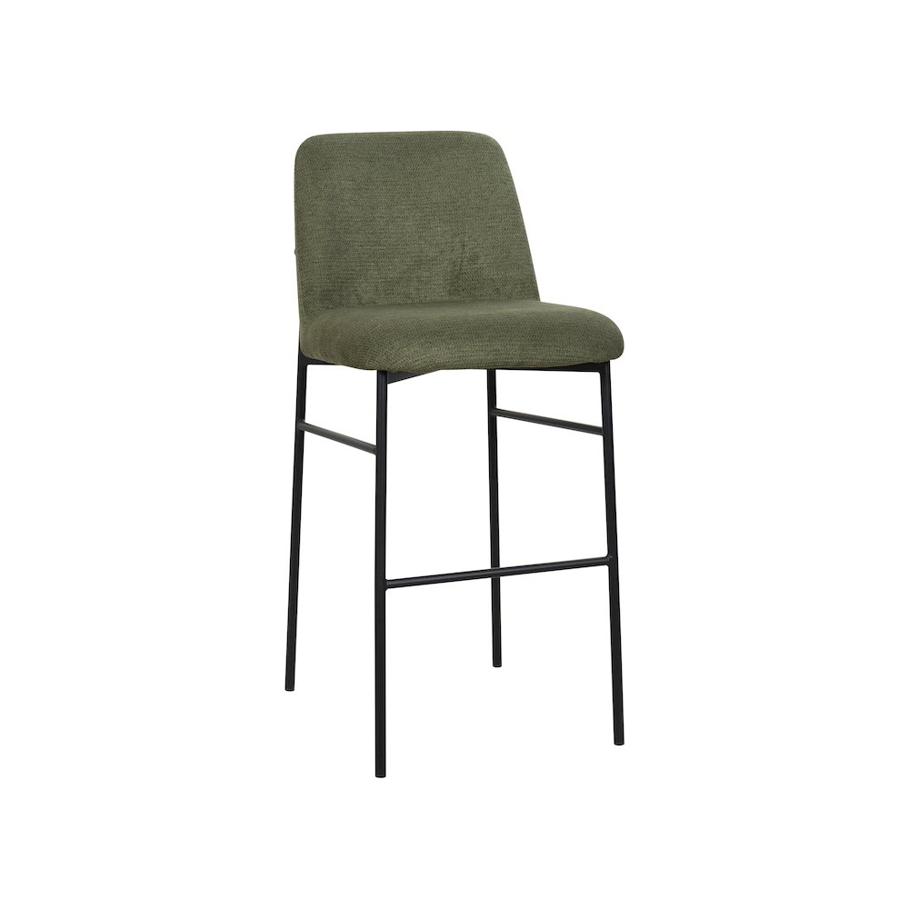 New Classic Furniture Erik Fabric Upholstered Bar Stool in Green (Set of 4). Picture 2