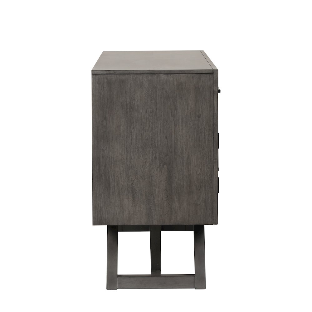 High Line Wood 2-drawer Server, Coffee. Picture 5