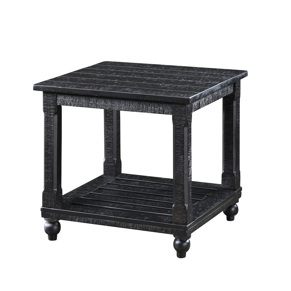 Cade 3-Piece Wood Occasional Table Set in Black. Picture 8