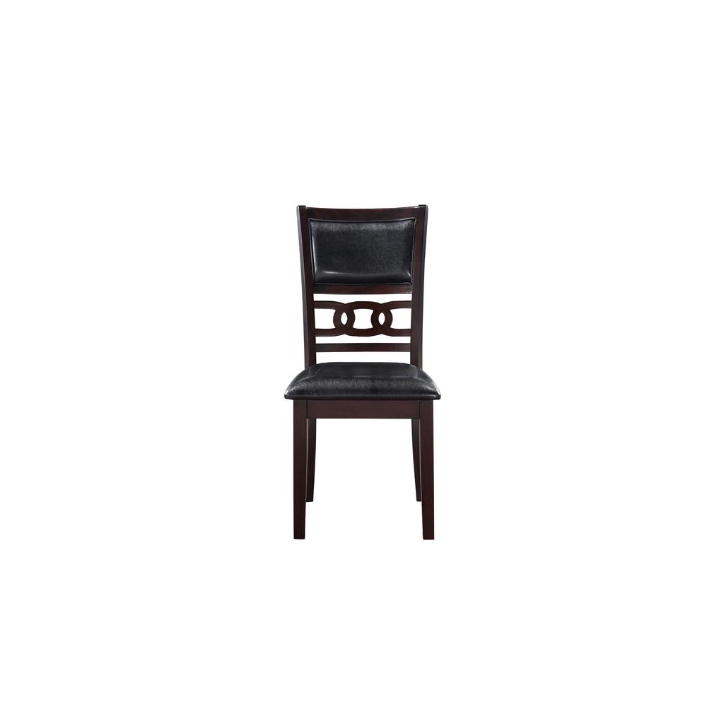 Furniture Gia Solid Wood Dining Chairs in Ebony Black (Set of 2). Picture 3