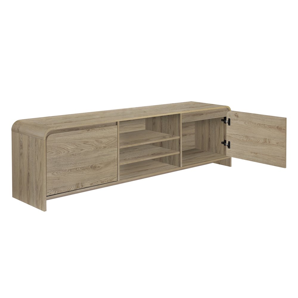 Mara Wood Natural TV Stand. Picture 5
