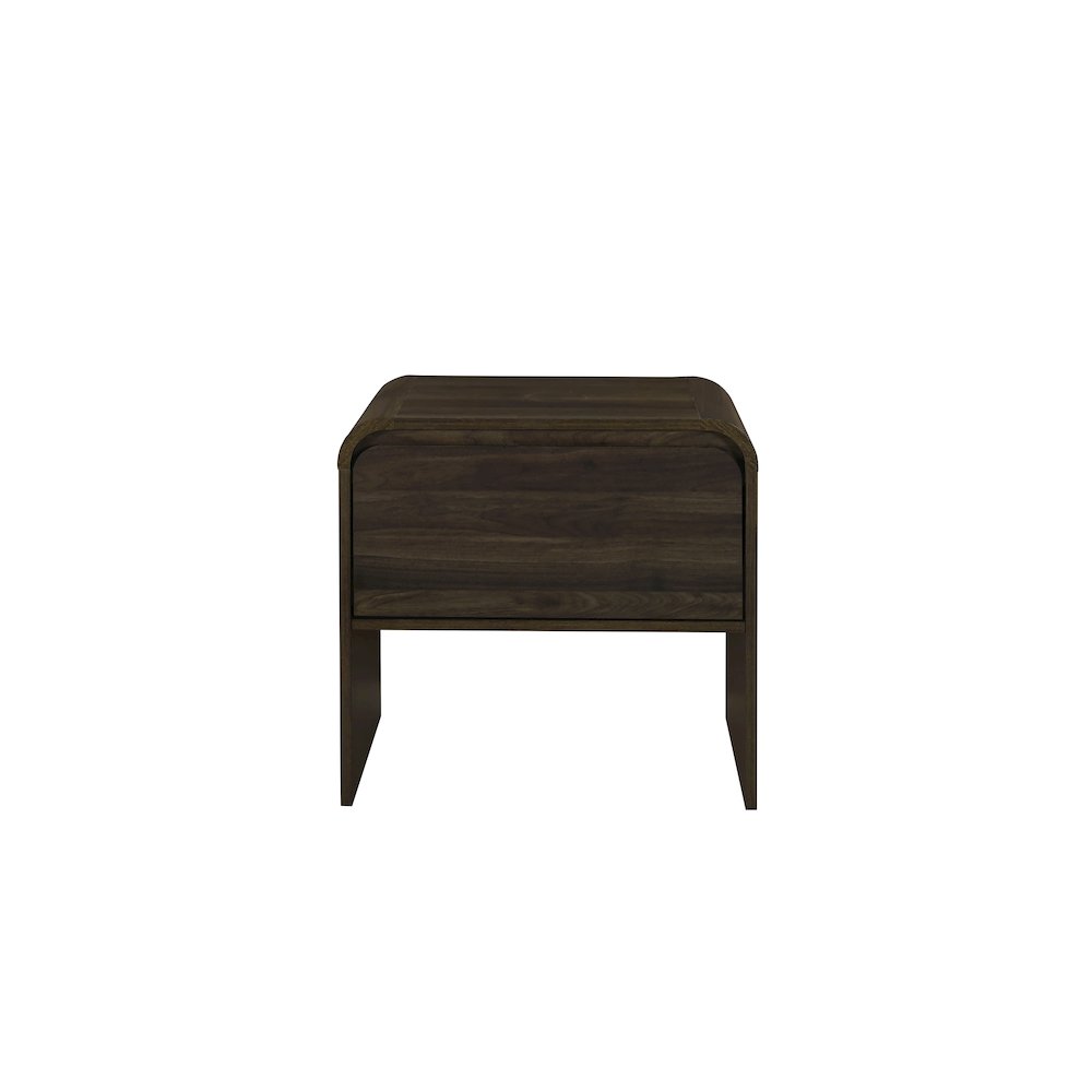 Mara 15.75 in. Walnut Rectangular Wood End Table. Picture 2