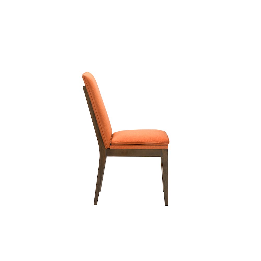 5-Piece Wood Dining Set in Brown and Orange. Picture 9