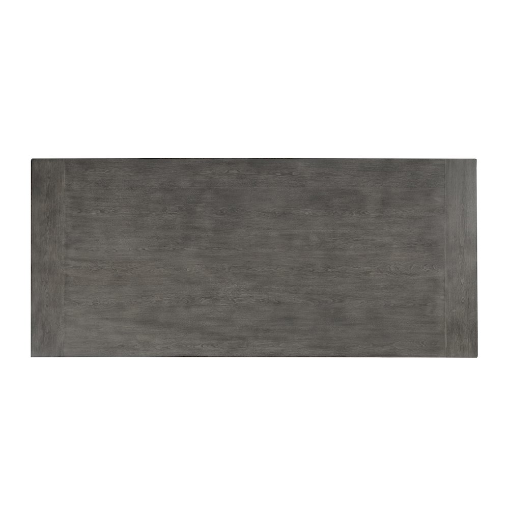 High Line 5-Piece Wood Rectangular Dining Table Set, Gray. Picture 5