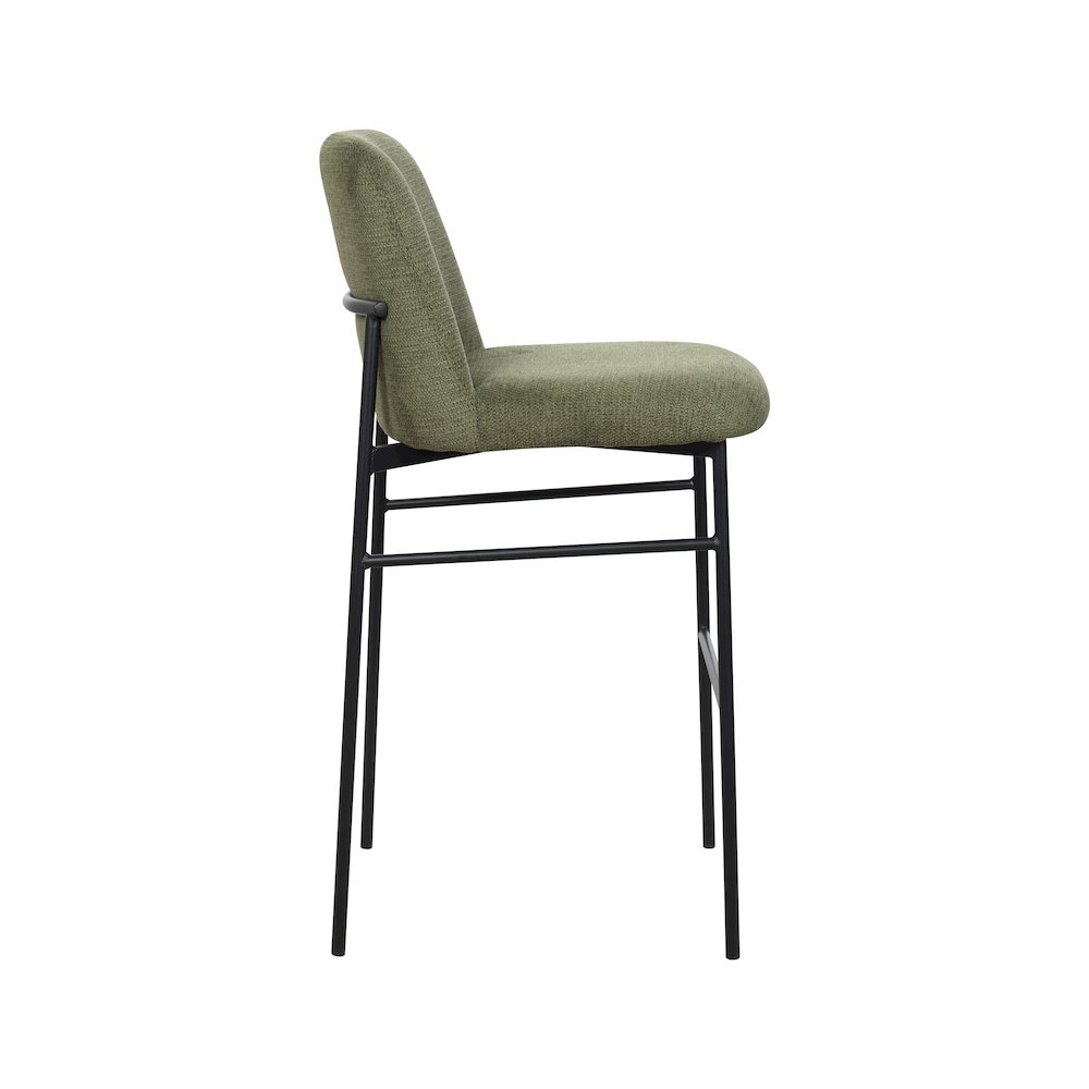New Classic Furniture Erik Fabric Upholstered Bar Stool in Green (Set of 4). Picture 4