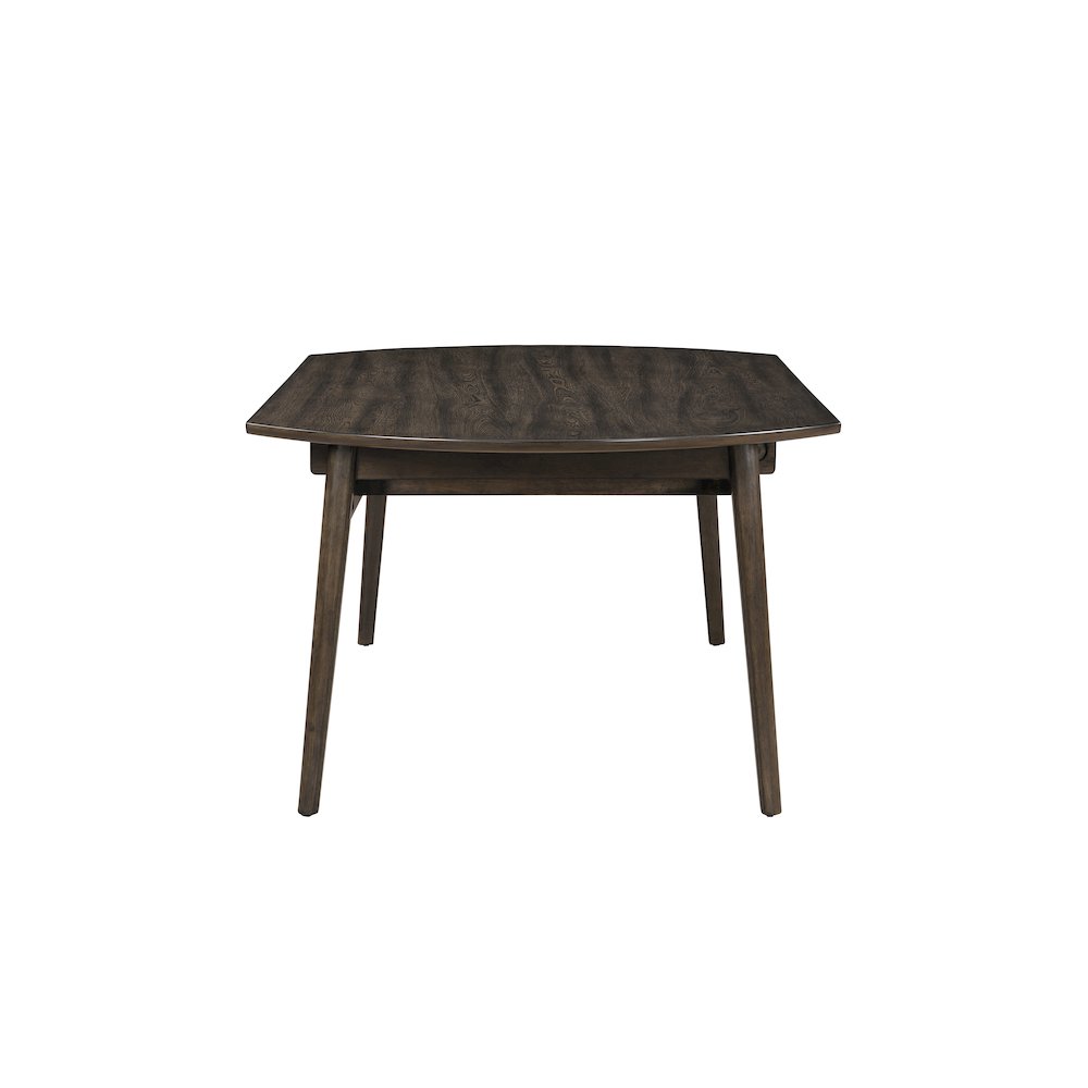 Rex 5-Piece Wood Round Dining Set with Leaf Table, Walnut. Picture 6