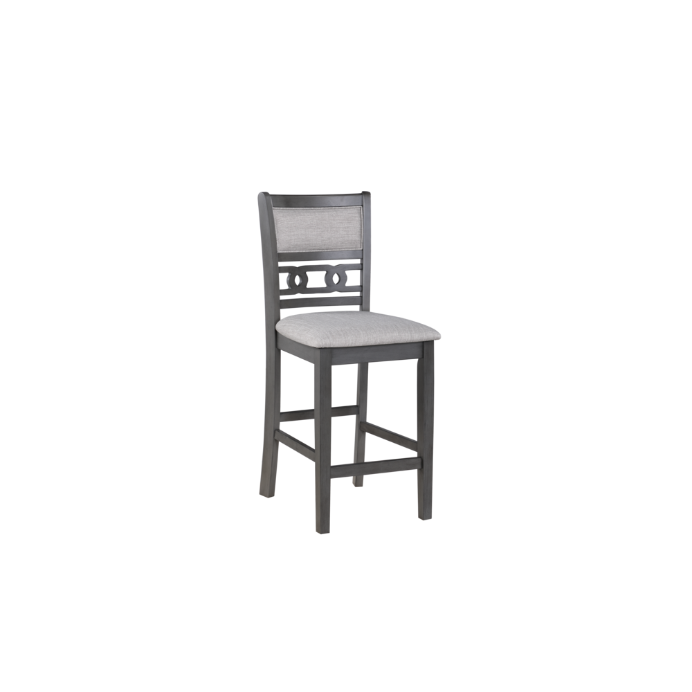 Furniture Gia Solid Wood Counter Table 2 Chairs in Gray. Picture 11