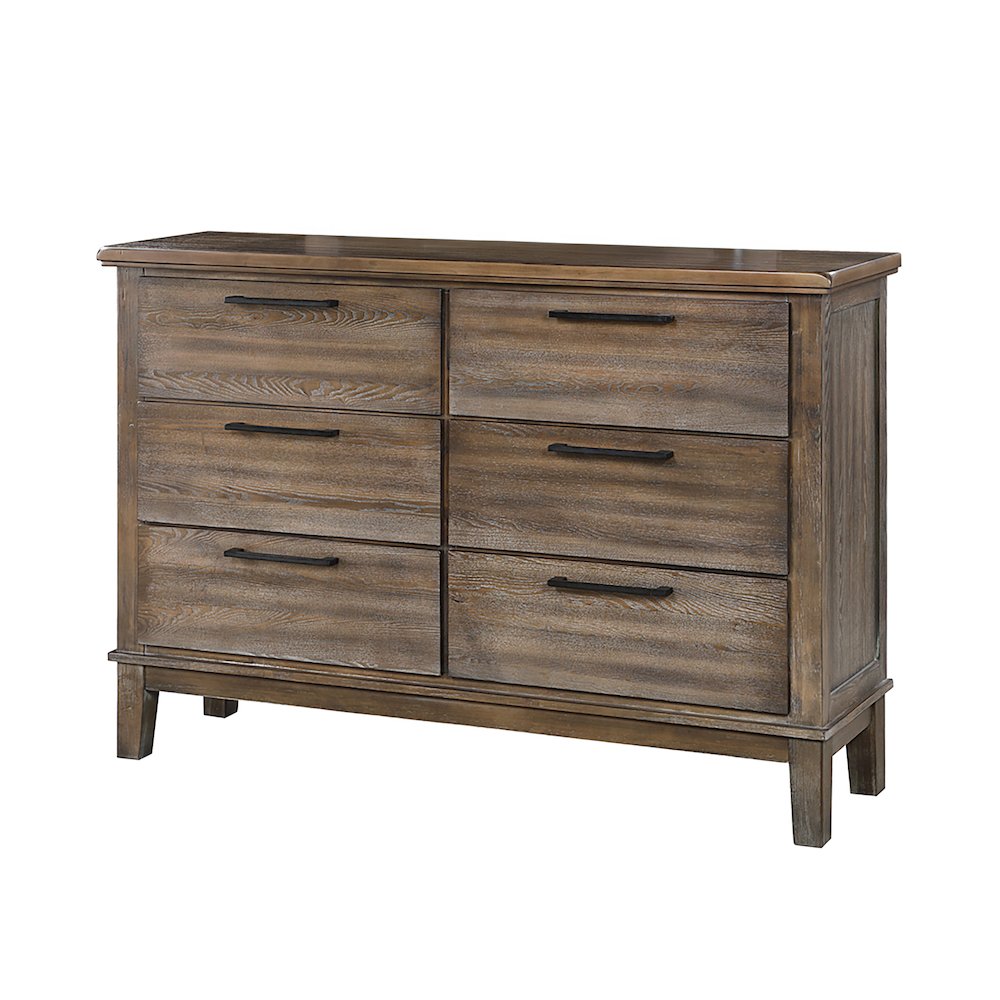 Cagney 3-Pc Wood Bedroom Set with Dresser in Vintage. Picture 7