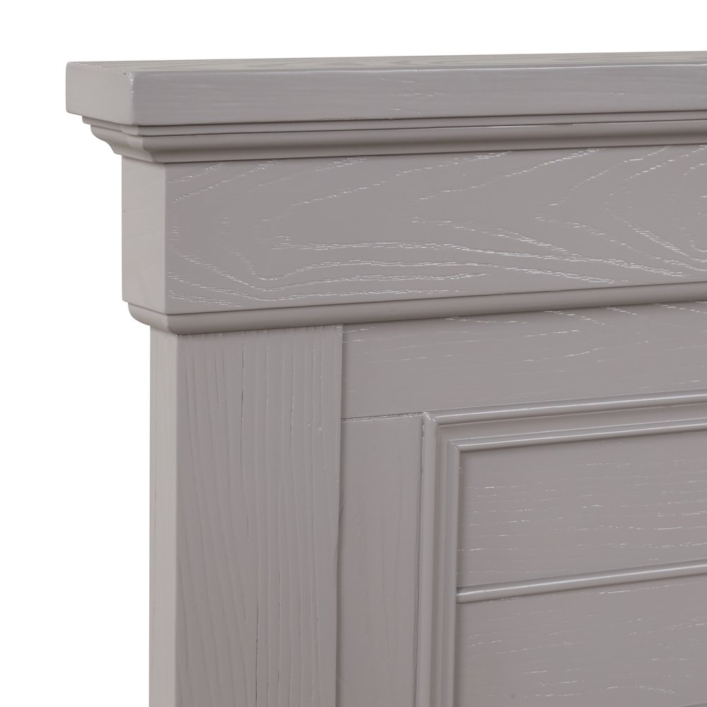 Jamestown Wood King Bed, Gray. Picture 5