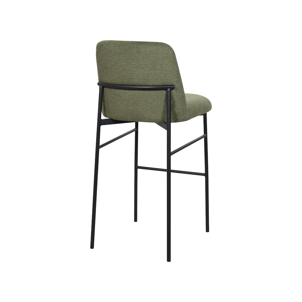 New Classic Furniture Erik Fabric Upholstered Bar Stool in Green (Set of 4). Picture 5