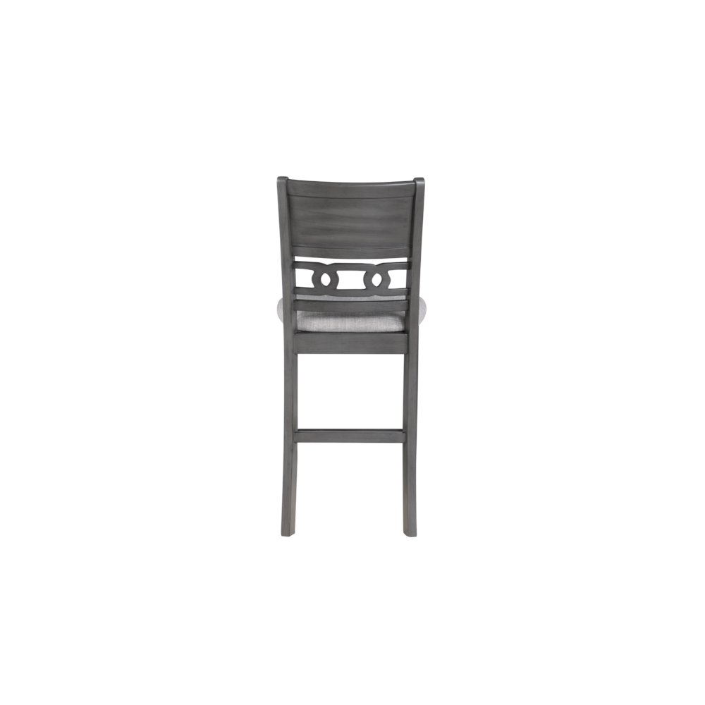 Gia 3-Piece 42" Wood Counter Drop Leaf Table Set, Gray. Picture 12