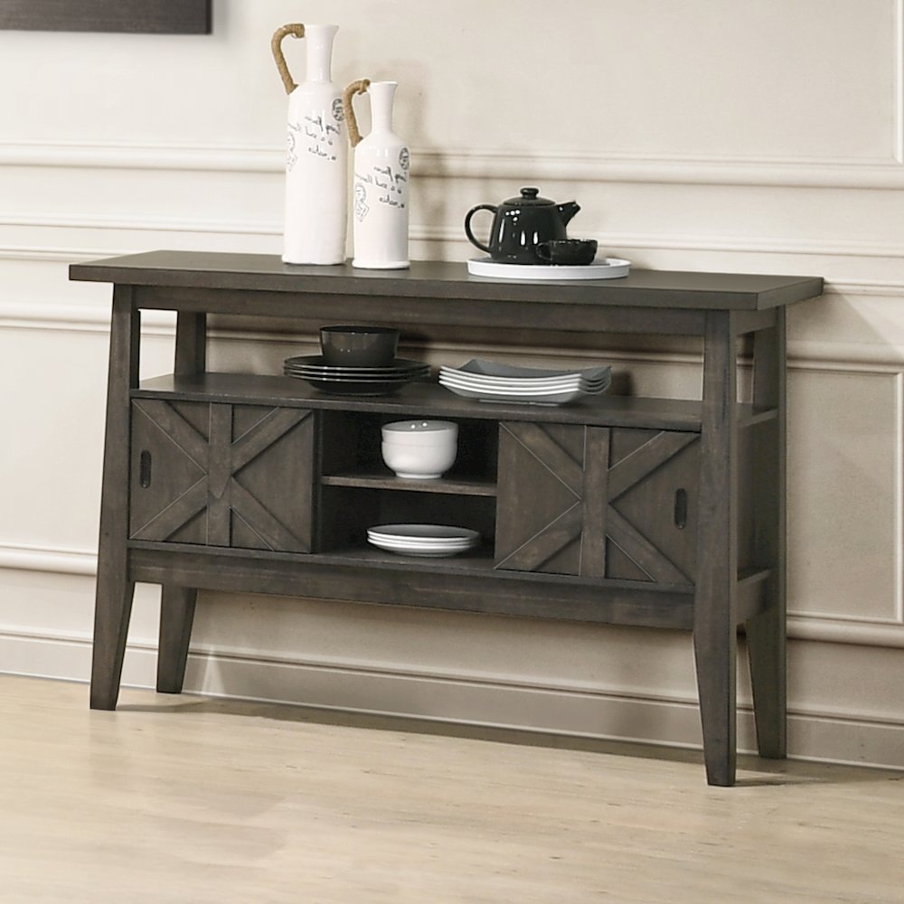 Gulliver Wood Server, Rustic Brown. Picture 2