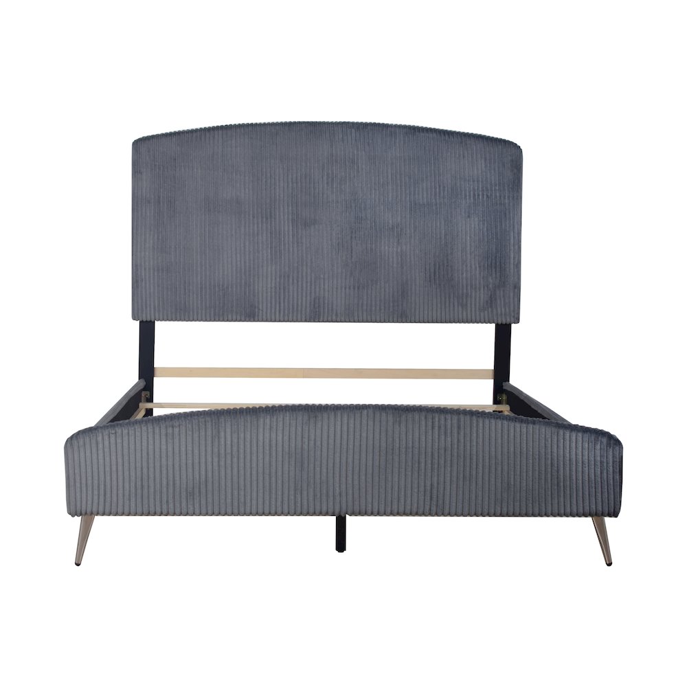 Kailani Wood Queen Bed, Gray. Picture 4