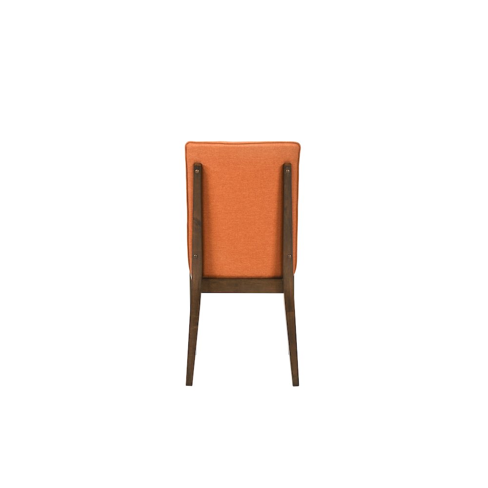 5-Piece Wood Dining Set in Brown and Orange. Picture 10