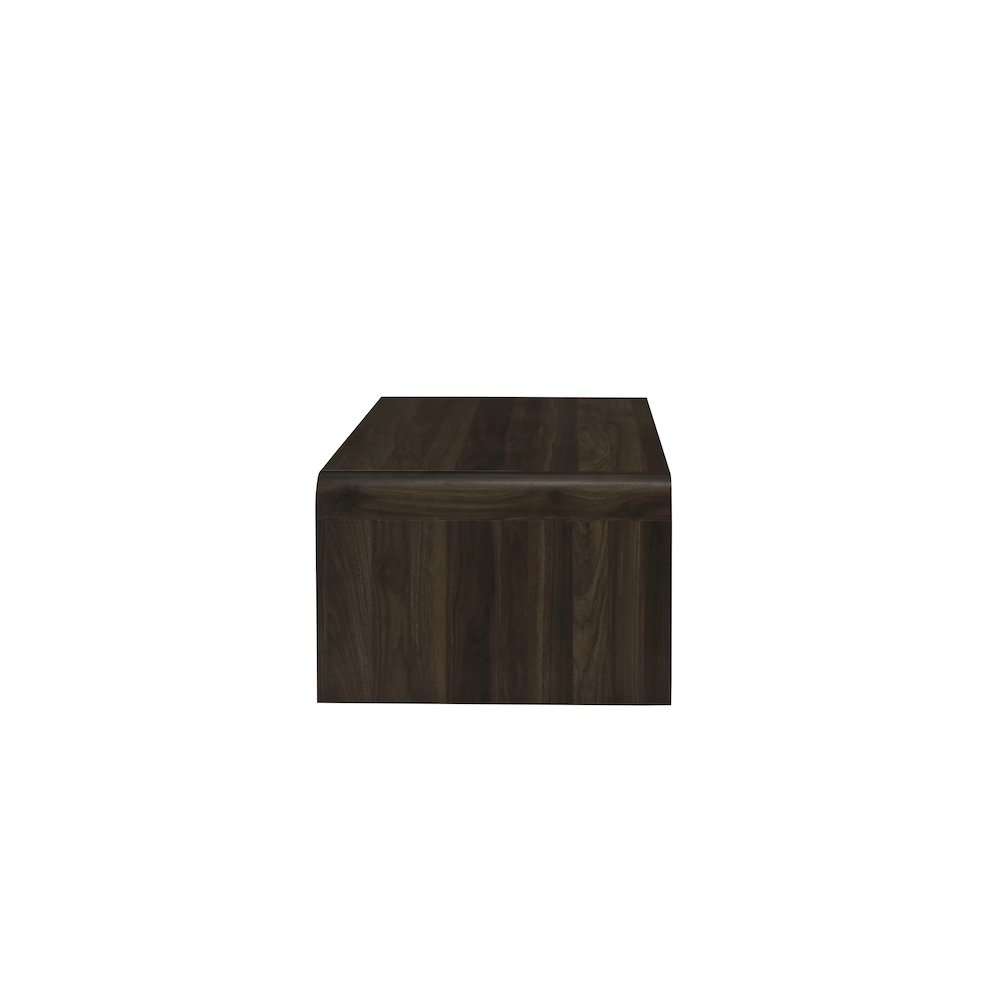 Mara 47.25 in. Walnut Rectangular Wood Coffee Table. Picture 5