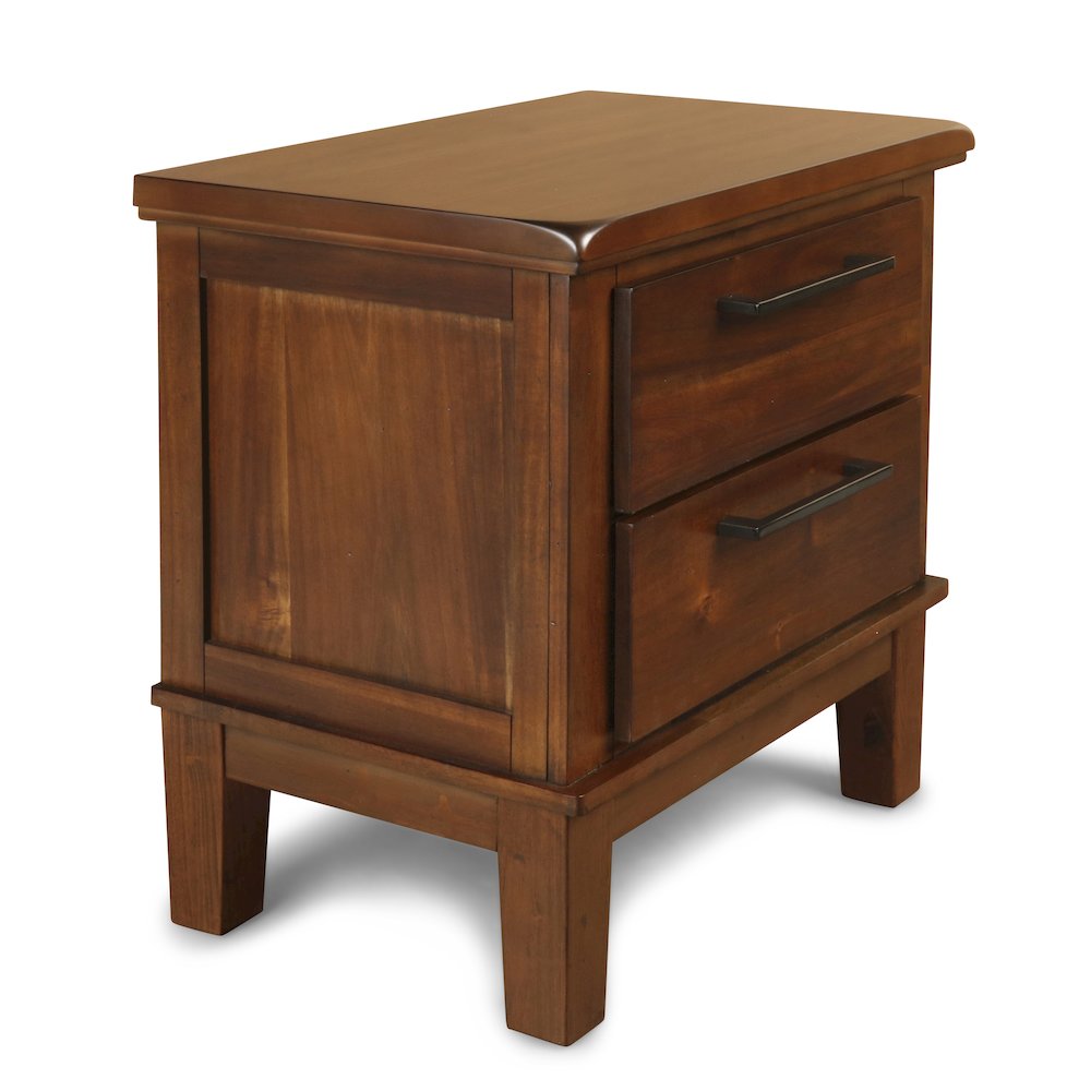 Cagney Wood Nightstand in Chestnut (Set of 2). Picture 2