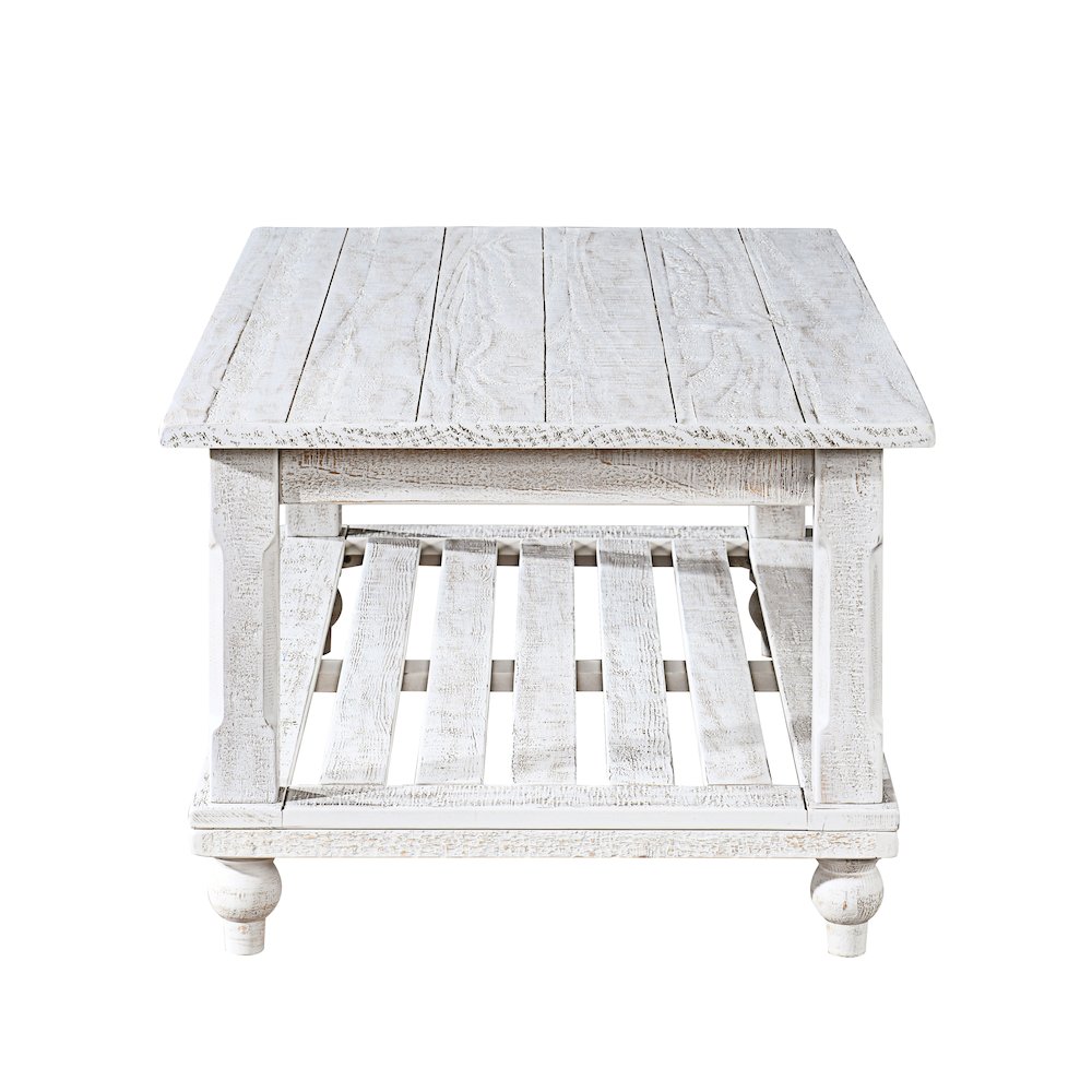 Cade 3-Piece Wood Occasional Table Set in White. Picture 5
