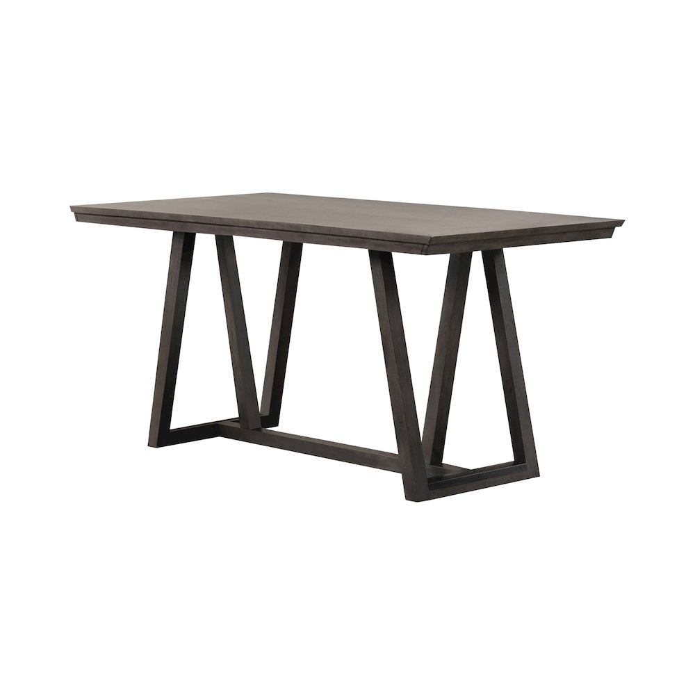 High Line Wood 80" Rectangular Dining Table, Coffee. Picture 1