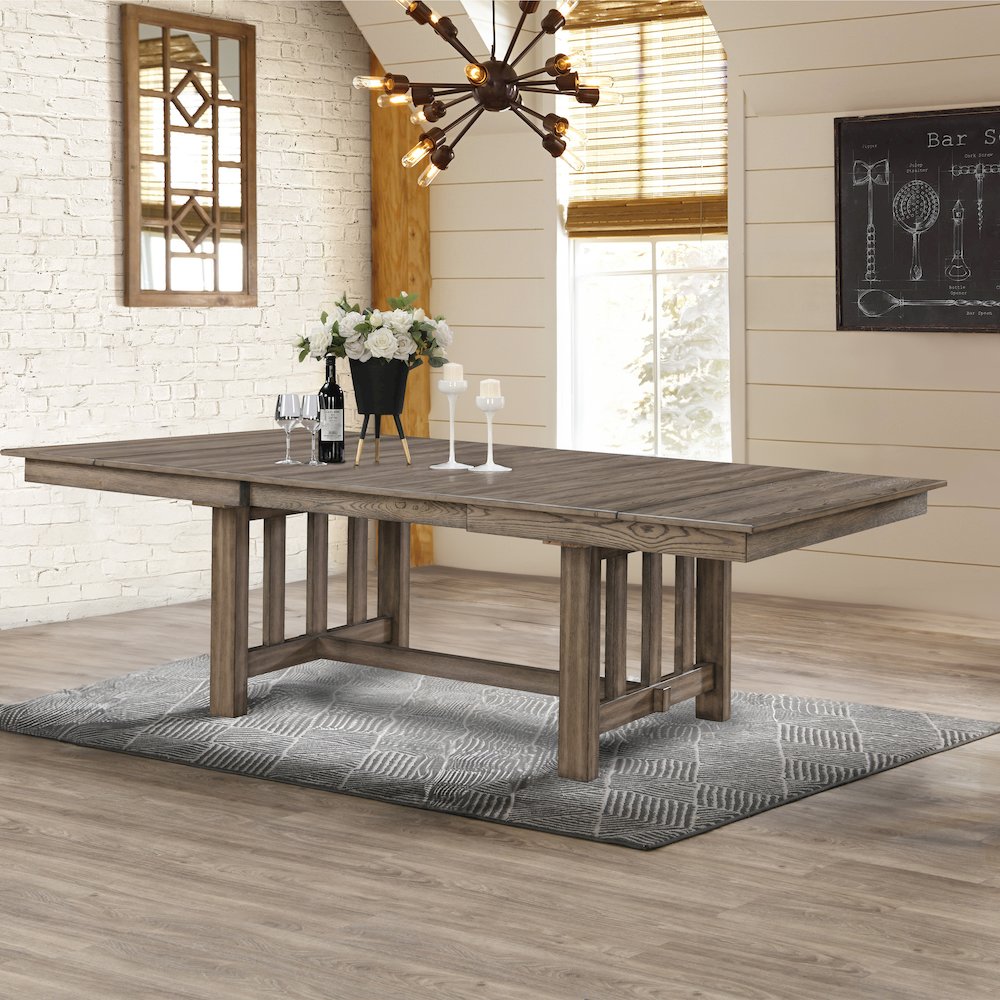 Harrisburg Wood Dining Table, Walnut. Picture 9