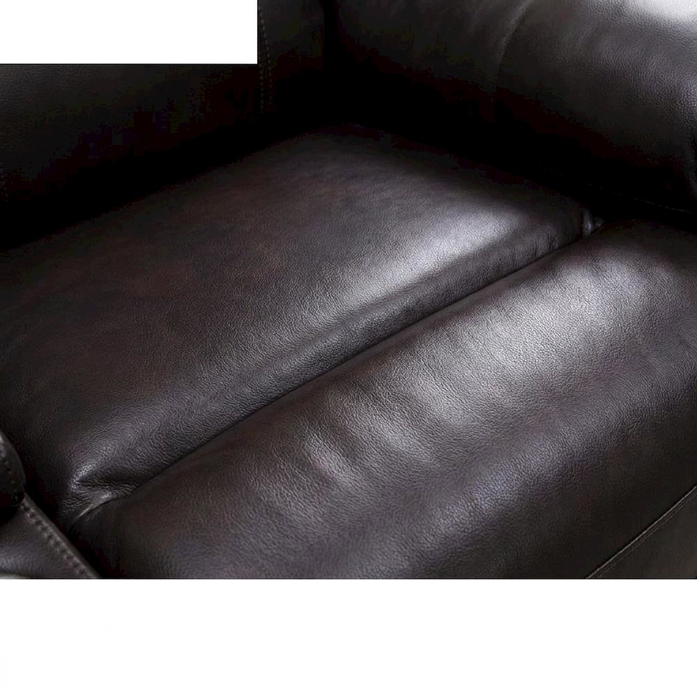 Upholstered Console Loveseat with Power Reclining for Living Room, Brown. Picture 6