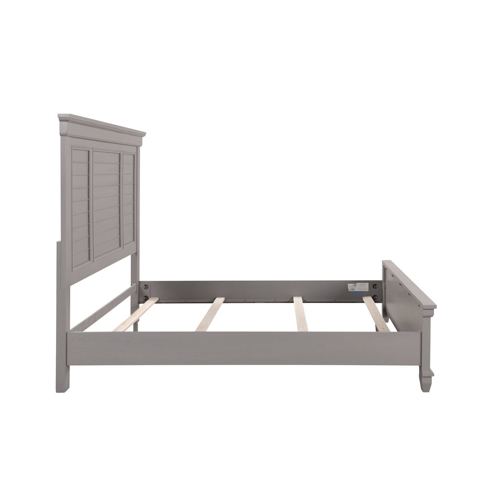 Jamestown Wood King Bed, Gray. Picture 4