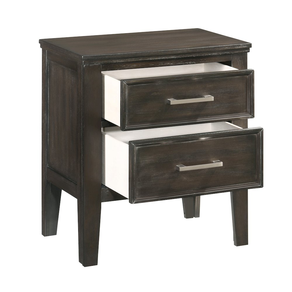 Andover Wood Nightstand in Nutmeg Brown (Set of 2). Picture 4