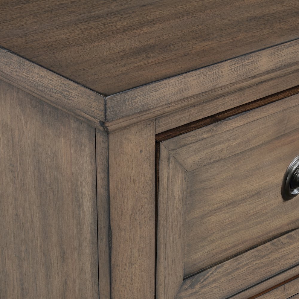 Mariana Wood 5-Drawer Chest, Vintage Mocha. Picture 6