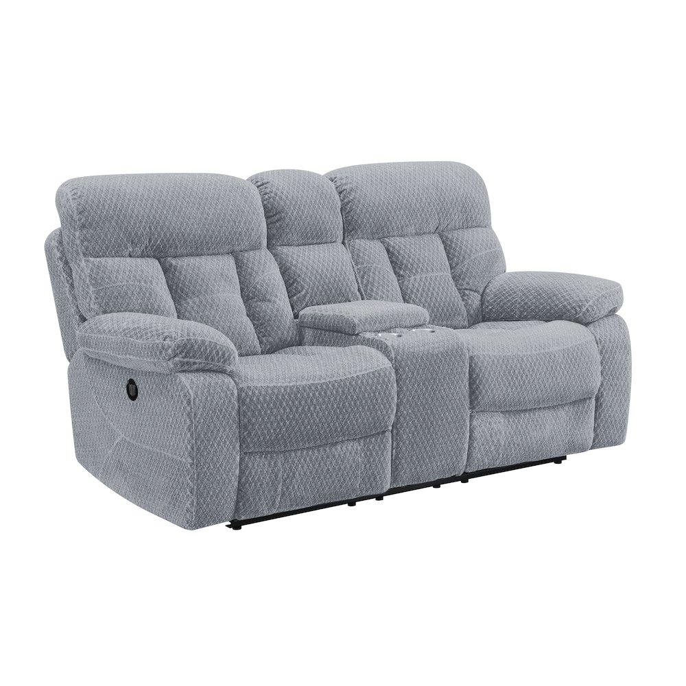 Bravo Console Loveseat W/ Pwr Fr-Stone. Picture 1