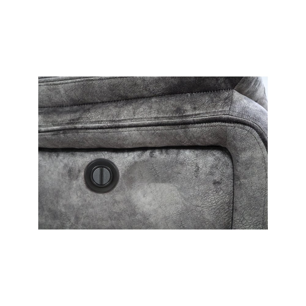 Park City 2-Piece Fabric Power Living Room Set, Slate. Picture 11