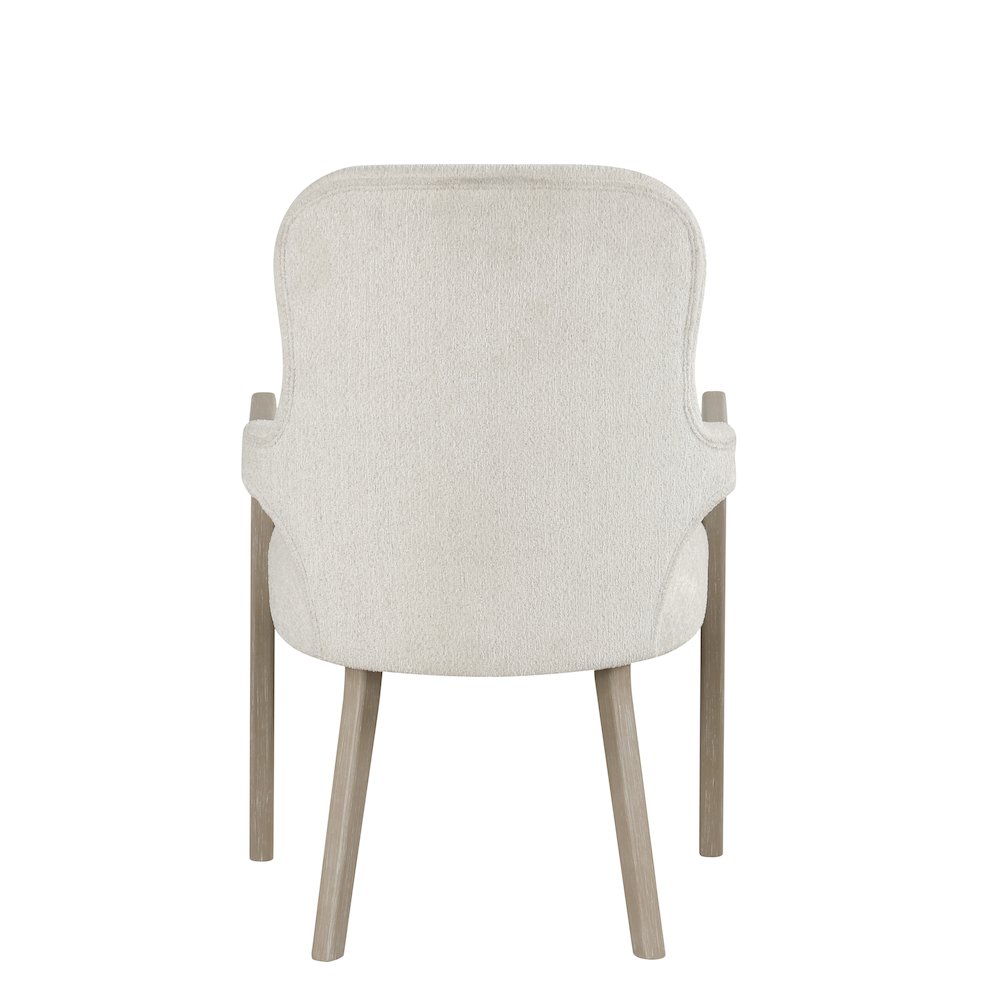 Gwendolyn 5-Pc Wood Round Dining Set w Arm Chairs in Taupe. Picture 10