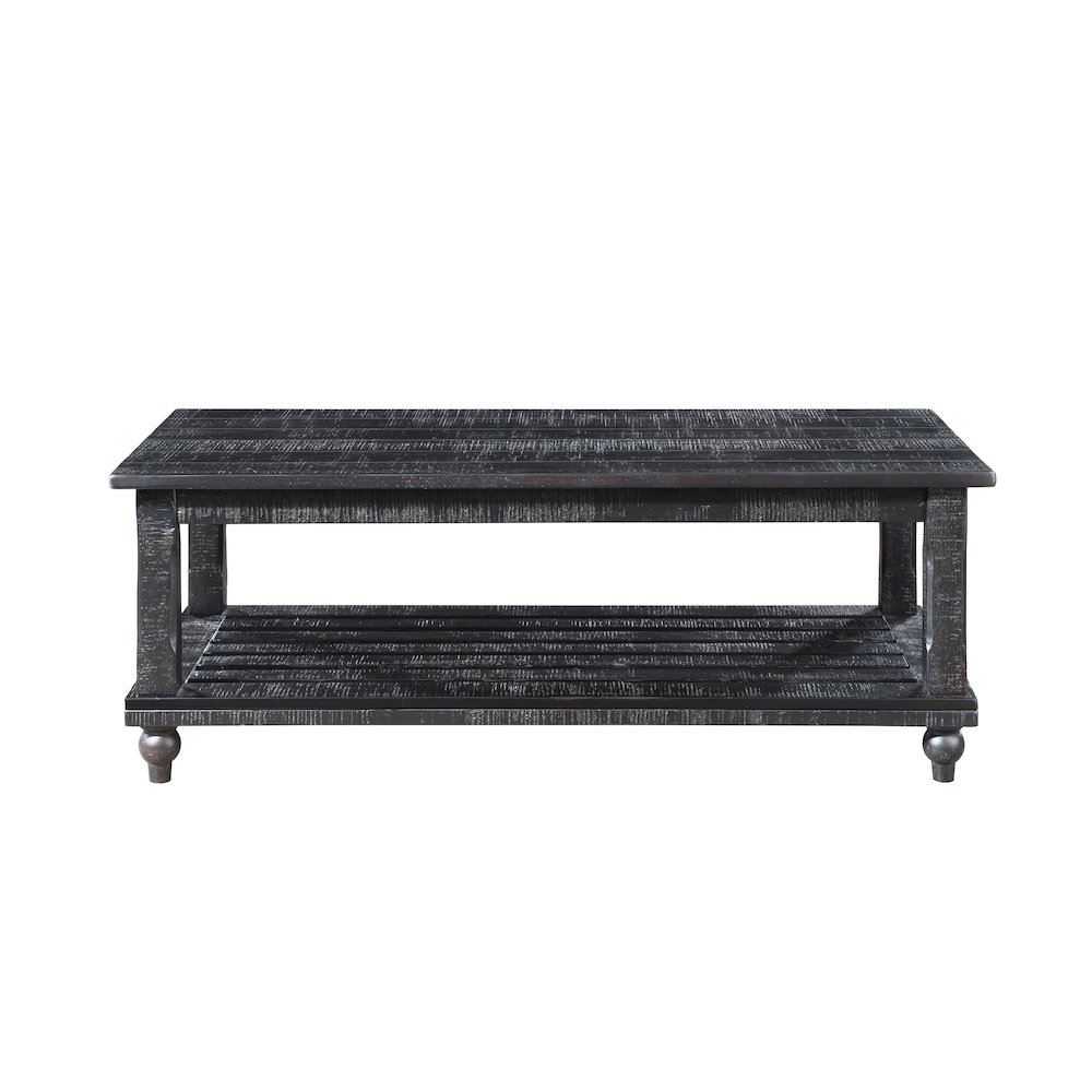 Cade 3-Piece Wood Occasional Table Set in Black. Picture 4