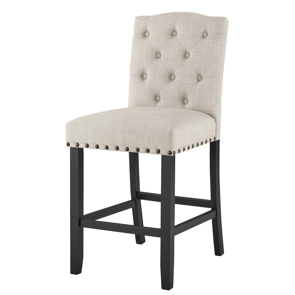 Daphne 5 Pc Natural 42" Counter Set W/Natural Chairs. Picture 6