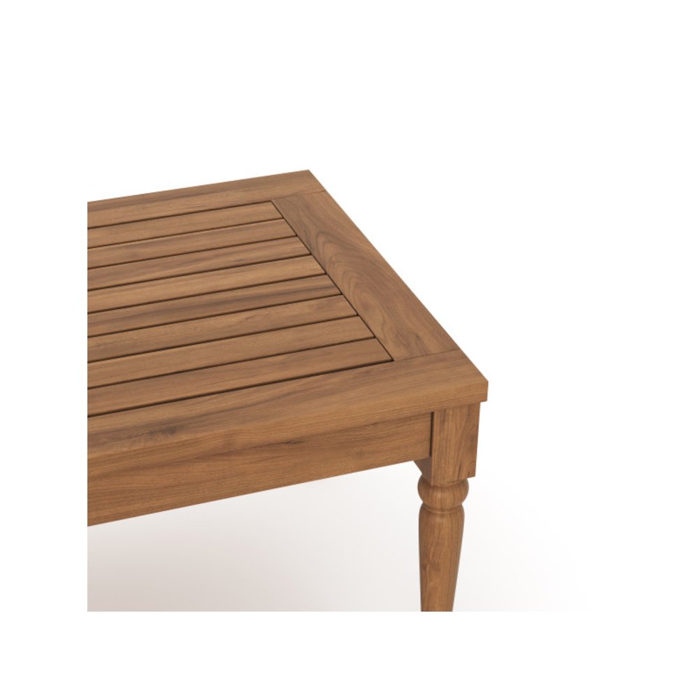Savannah 4-piece Wood Patio Conversation Set in Natural/White. Picture 7