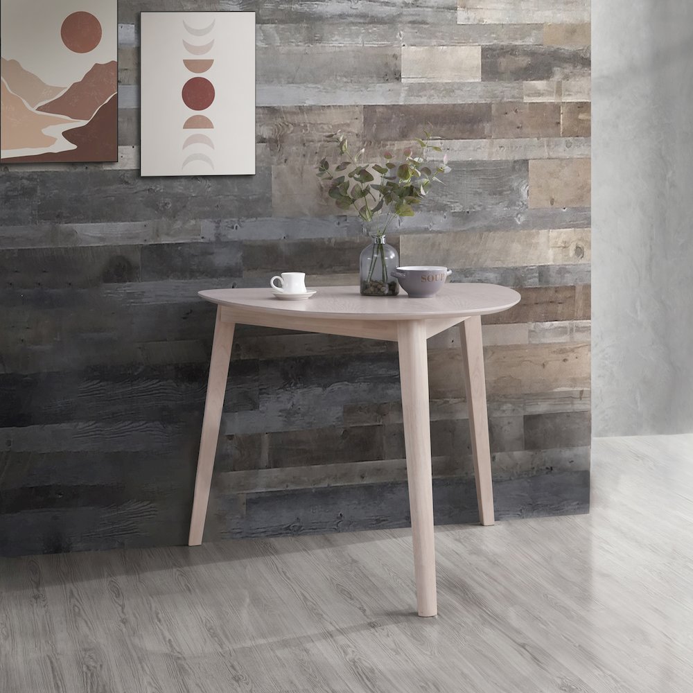 Oscar Wood Corner Table, White Ash. Picture 5