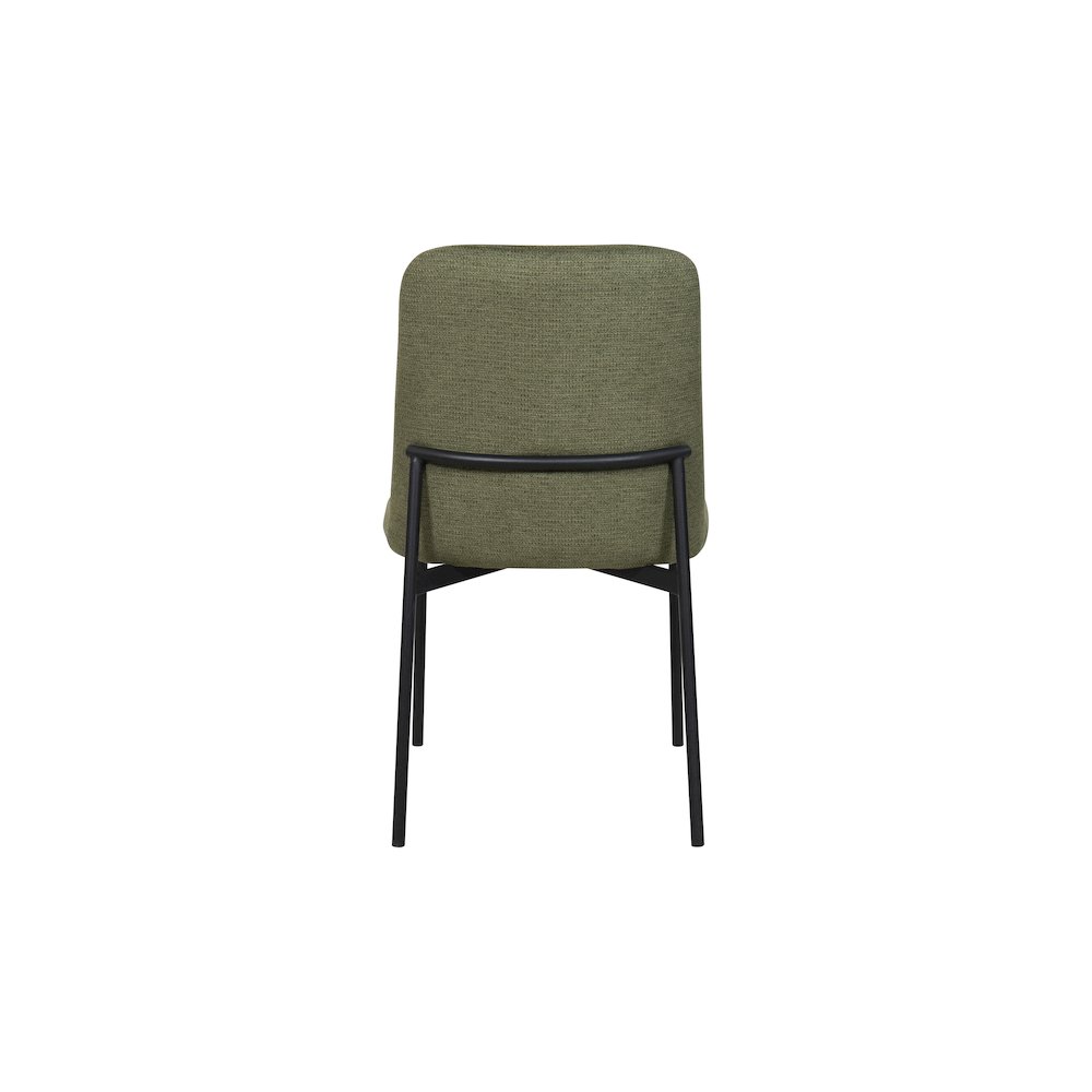 Erik Metal & Fabric Side Chair (Set of 2), Green. Picture 5