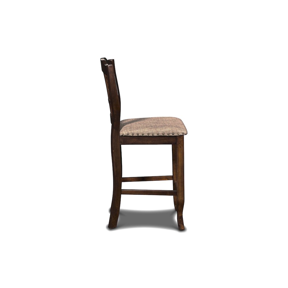 Bixby Wood Counter Chair in Espresso Brown (Set of 4). Picture 5