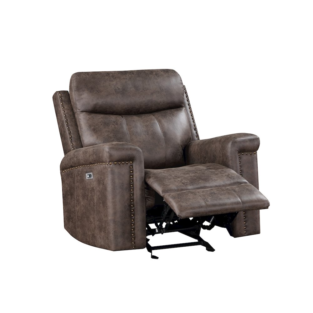 Quade Glider Recliner W/Pwr Fr-Mocha. Picture 4