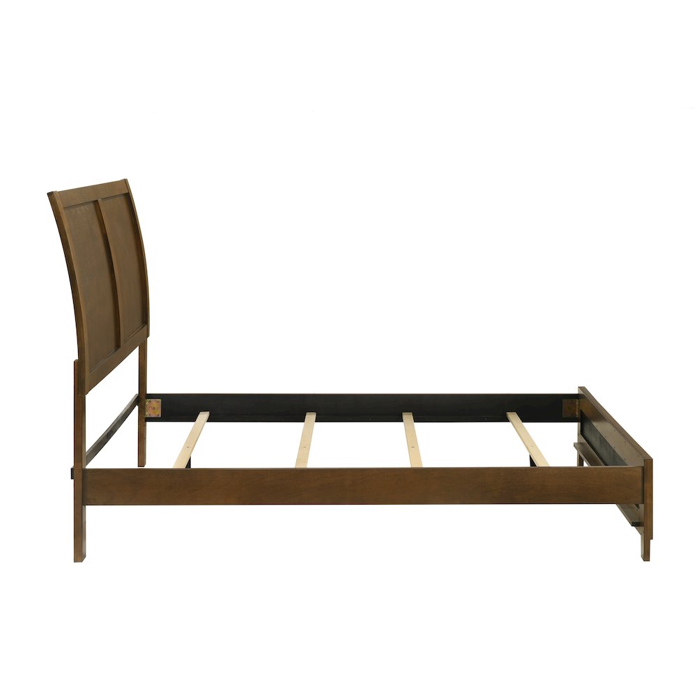 Ballard Wood Queen Panel Bed in Walnut Brown. Picture 3