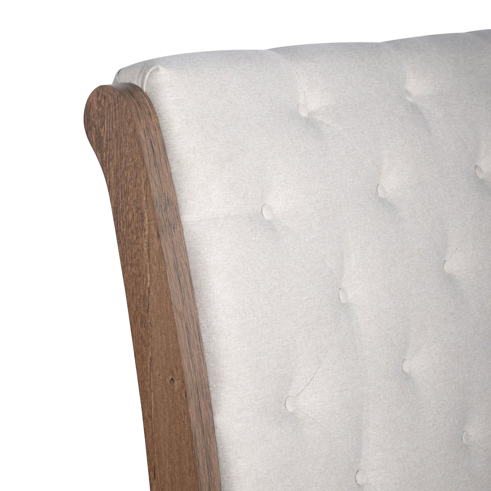 Coventry Hall Wood King Sleigh Bed in Pecan. Picture 8