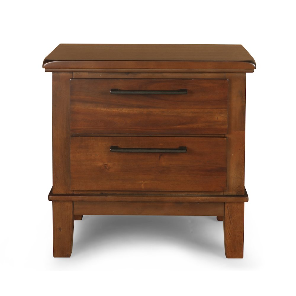 Cagney Wood Nightstand in Chestnut (Set of 2). Picture 3