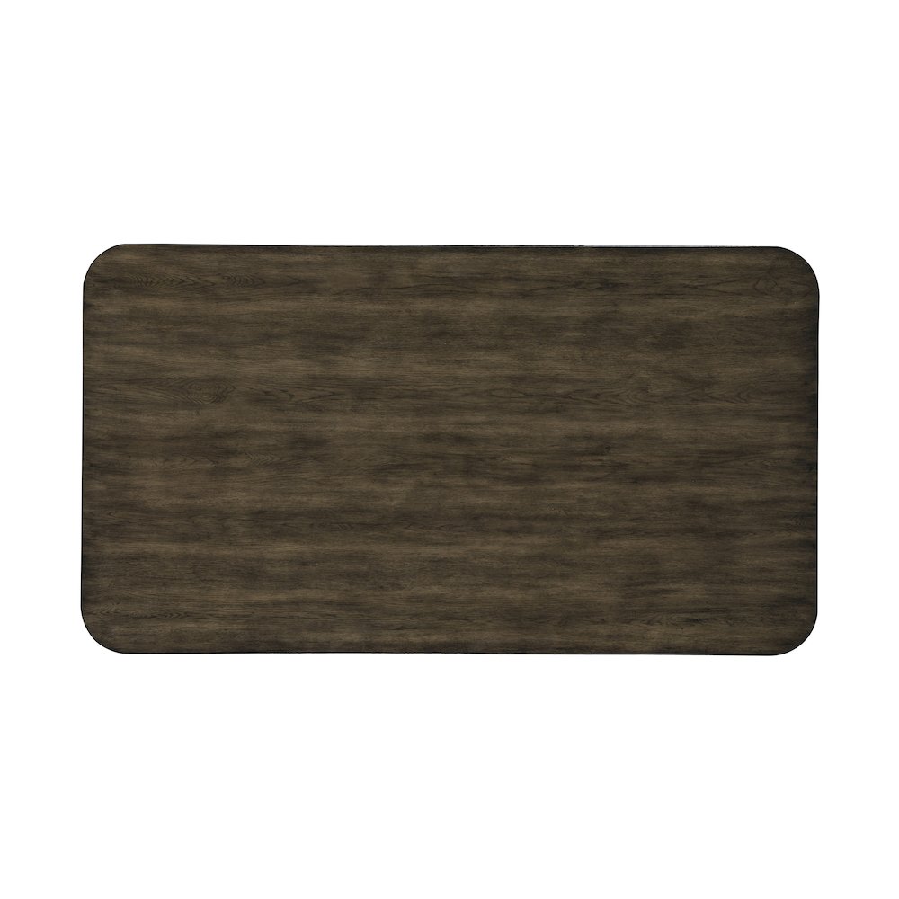 Rex 5-Piece Wood Rectangle Dining Set, Walnut. Picture 5