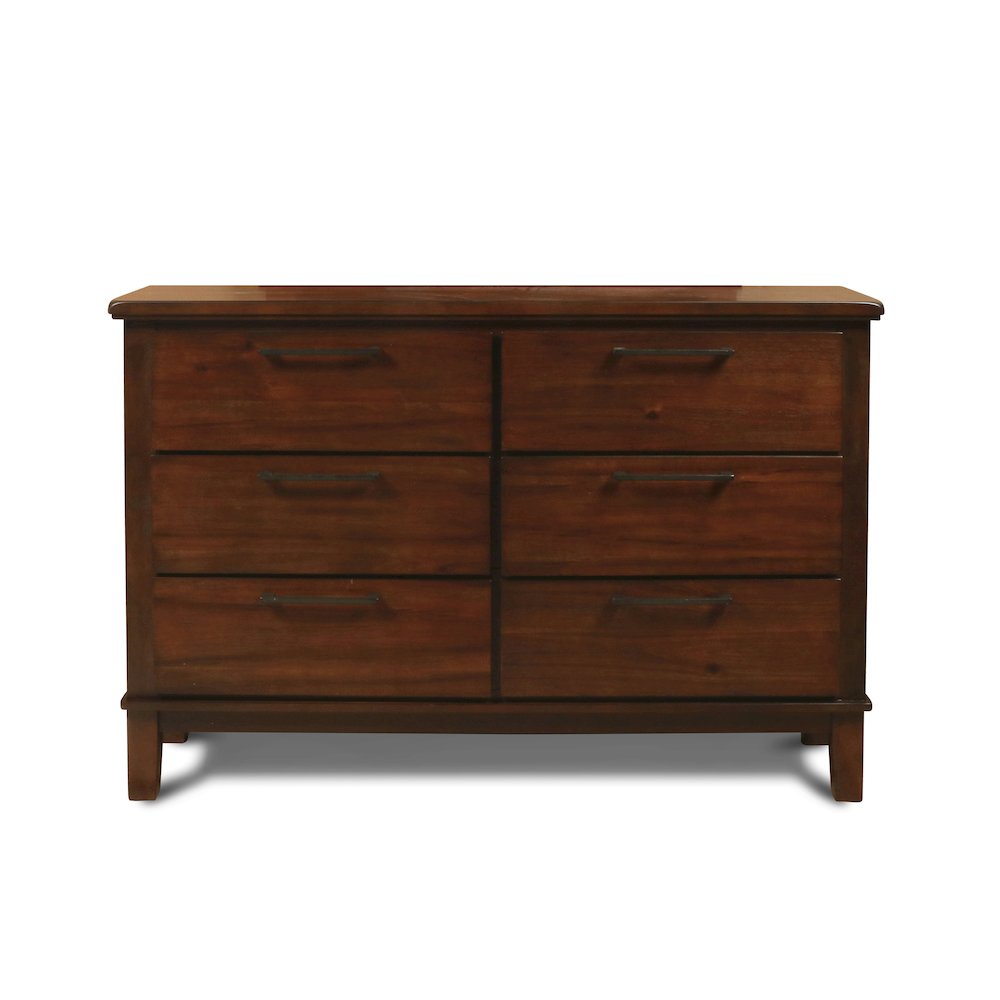 Cagney 3-Pc Wood Bedroom Set with Dresser in Chestnut. Picture 9