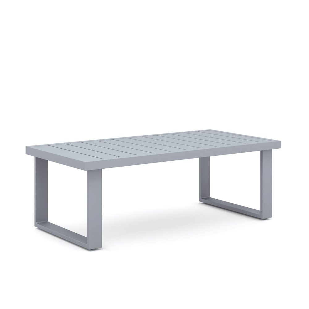 Fiji 2 Pc Sofa And Slat Top Coffee Table Set-Blue. Picture 5