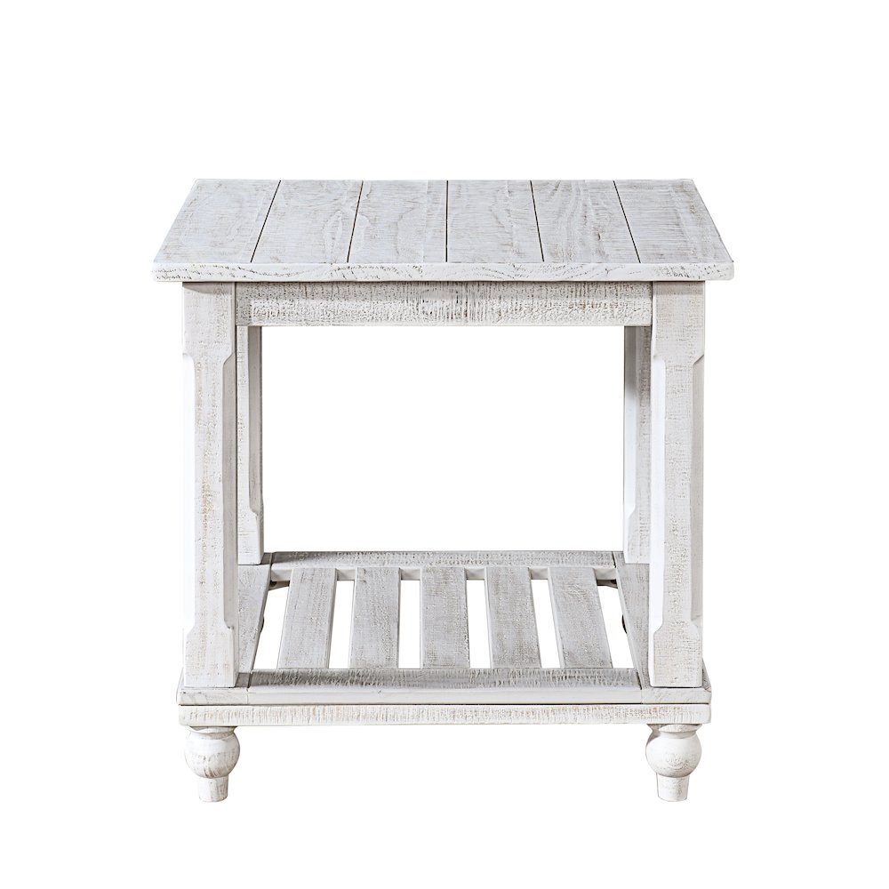 Cade 3-Piece Wood Occasional Table Set in White. Picture 10