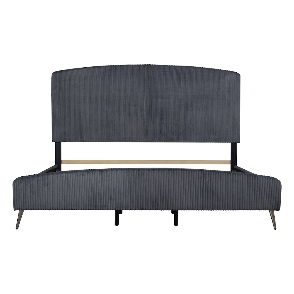 Kailani Wood King Bed, Gray. Picture 4