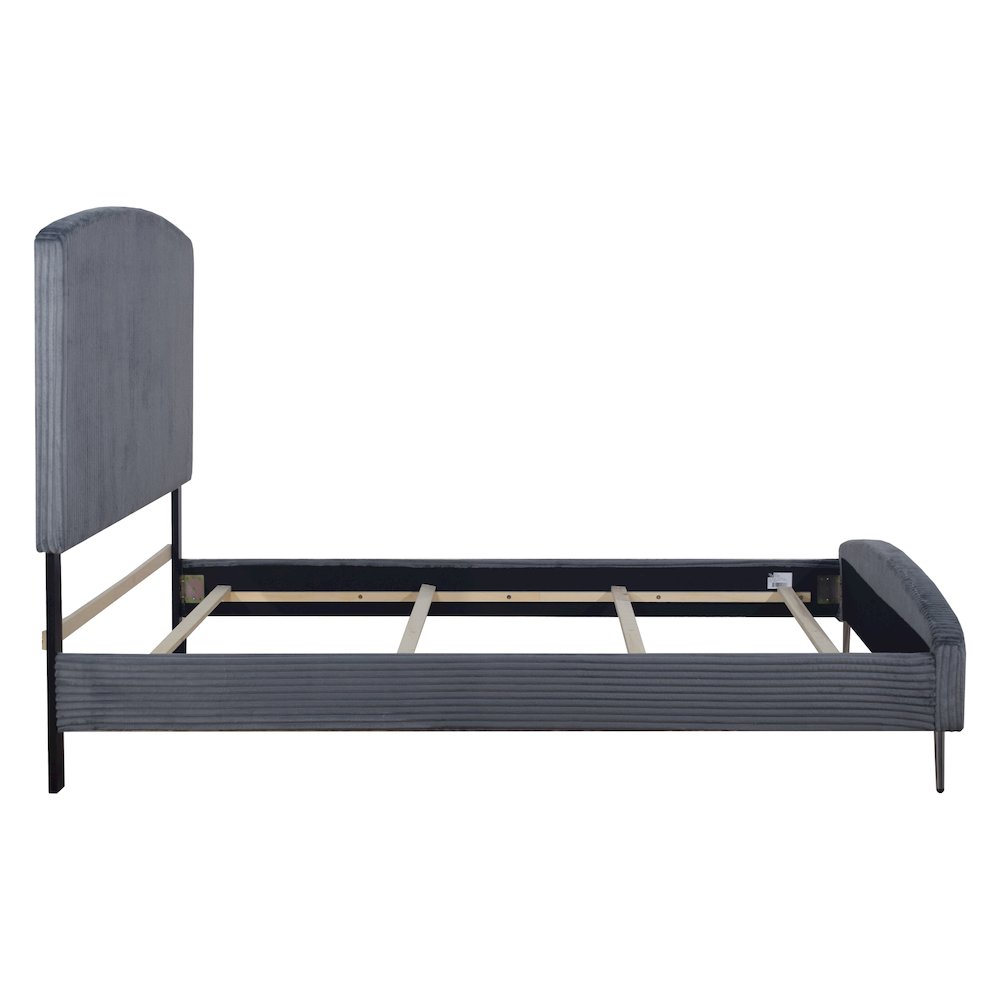 Kailani Wood Queen Bed, Gray. Picture 8