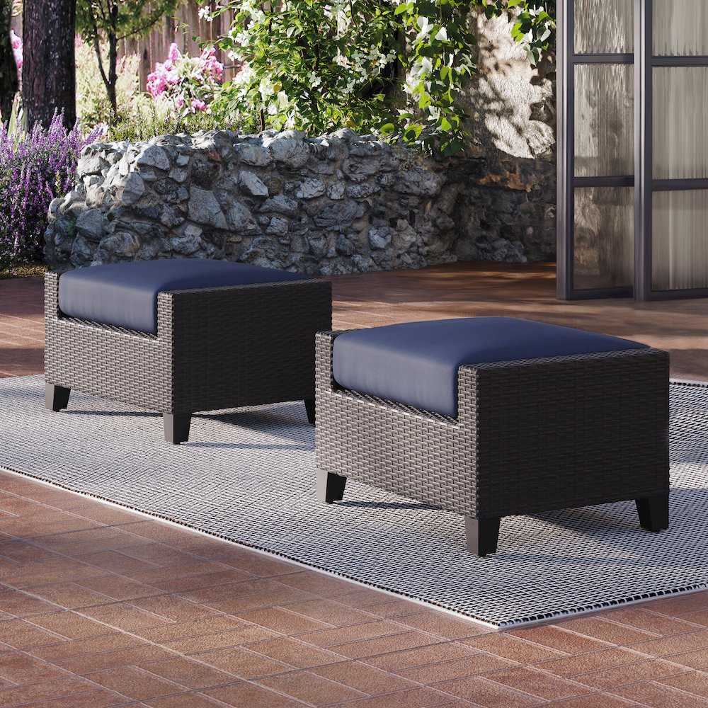 Skye Set Of 2 Ottomans-Blue. Picture 5