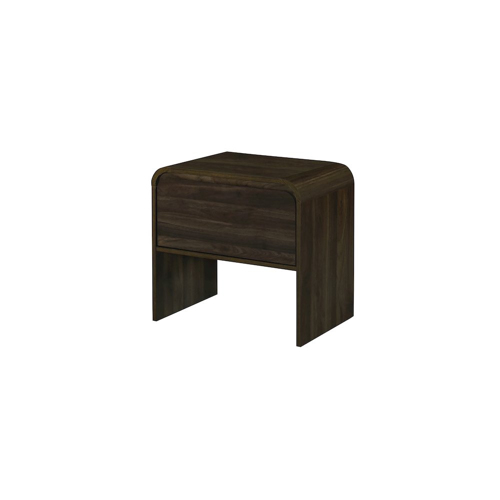 Mara 15.75 in. Walnut Rectangular Wood End Table. Picture 1